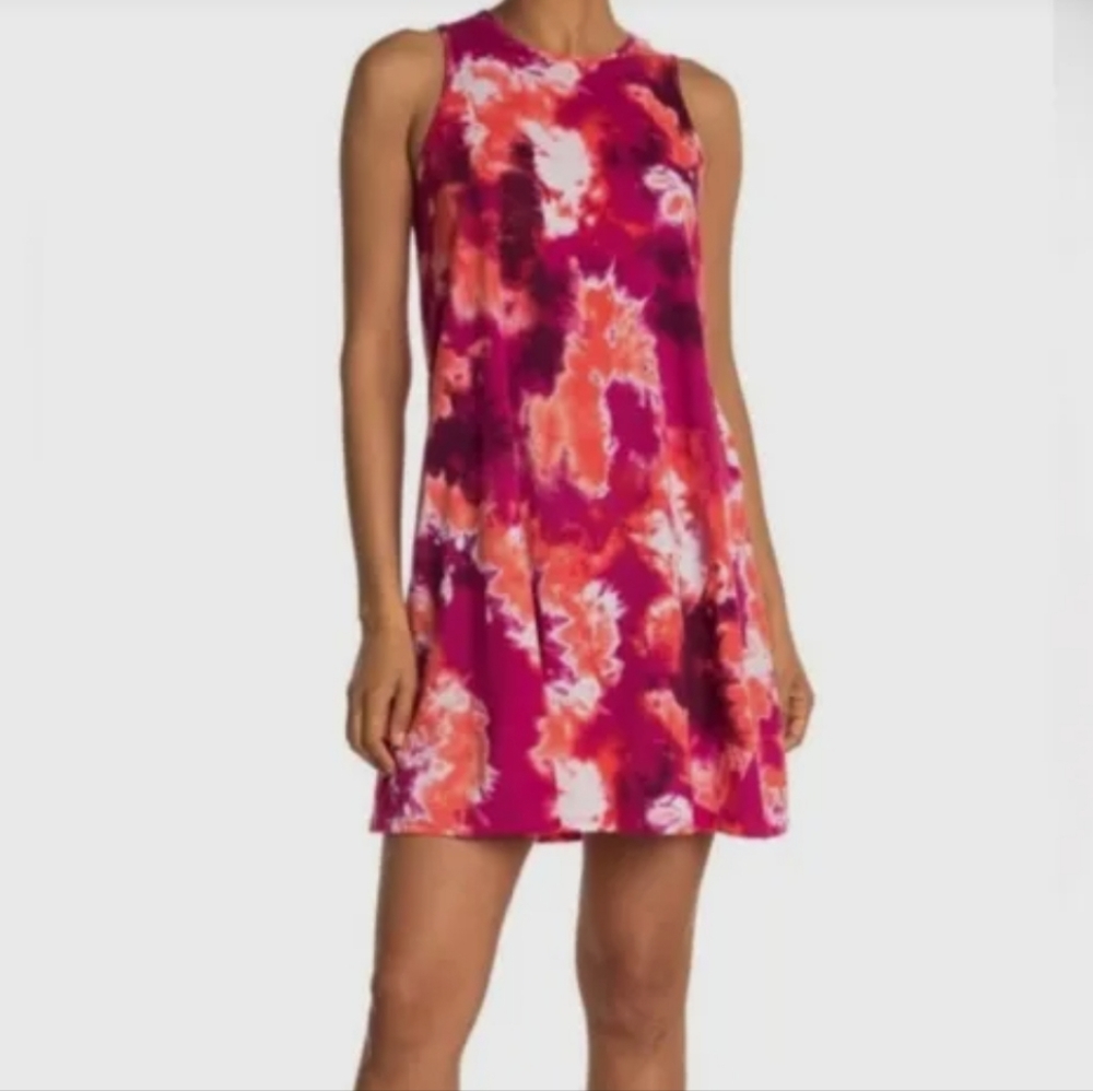 West Loop Tie Dye Jersey Swing Dress